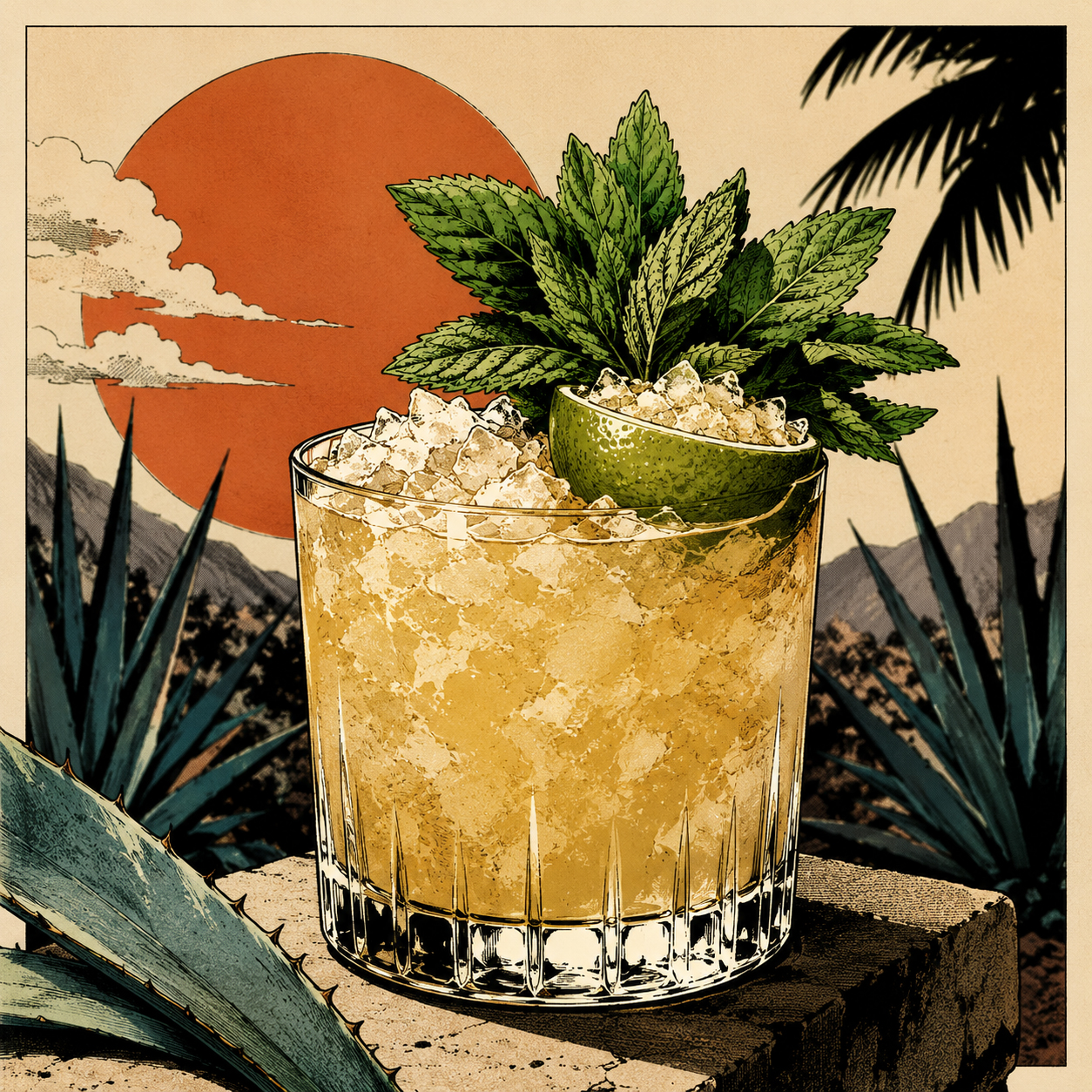 Square archive thumbnail for Drink #009 Mezcal Mai Tai.