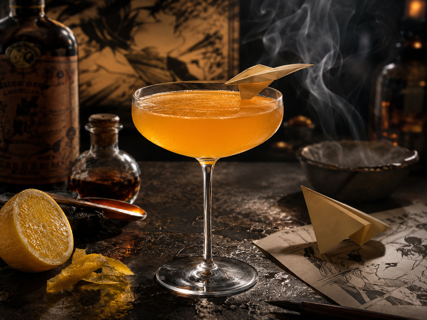 Drink #013: Mezcal Paper Plane from MezcalDaily's 21 great mezcal drinks for adults 21+.