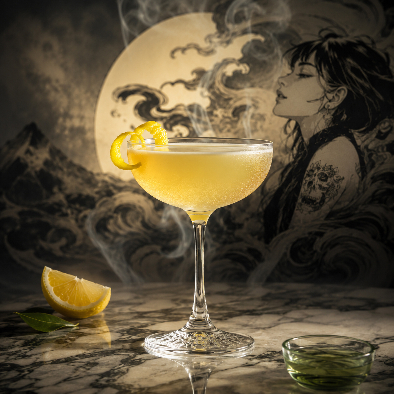 Square archive thumbnail for Drink #015 Mezcal Corpse Reviver No. 2.
