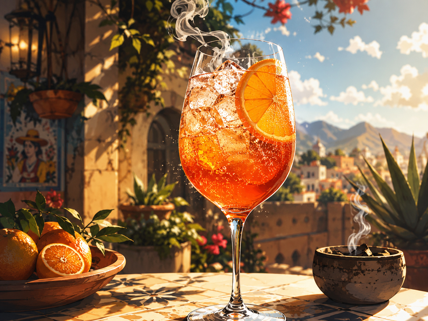 Drink #017: Mezcal Spritz from MezcalDaily's 21 great mezcal drinks for adults 21+.